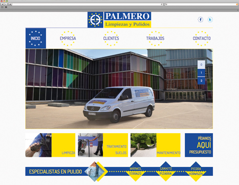 Diseño web - Indiproweb - Limpiezas Palmero