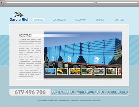 Diseño web - Indiproweb - Contenedores garcía riol