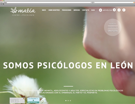 Diseño web - Indiproweb - Centro de Psicología Matia