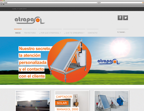 Diseño web - Indiproweb - Atrapasol
